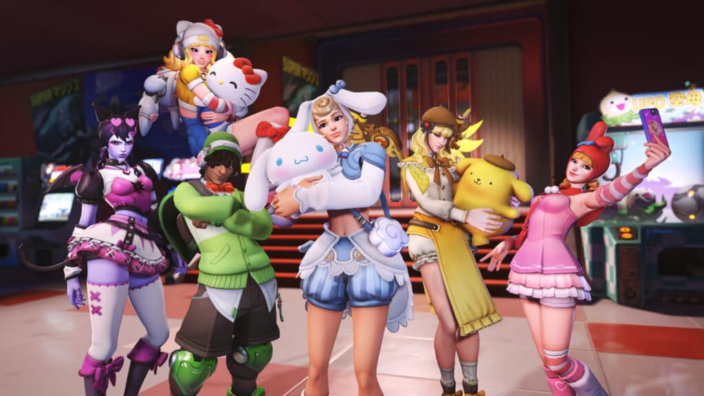 Overwatch x Hello Kitty collaboration (Image via Blizzard Entertainment)
