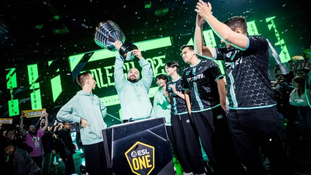 PARIVISION winning ESL One Raleigh 2025 (Image via ESL Gaming)