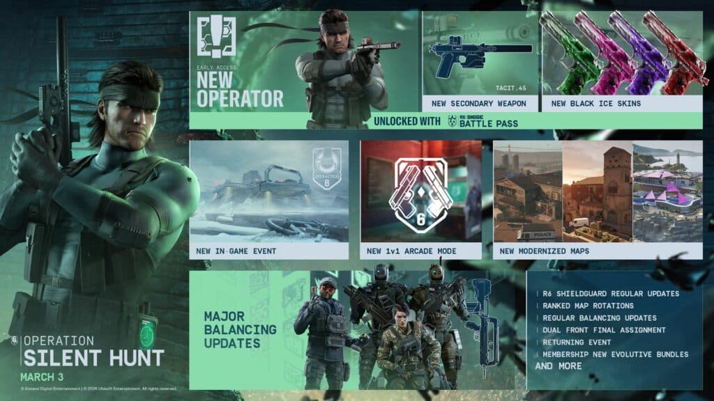 Metal Gear Solid season in R6 Siege X explained (Image via Ubisoft)