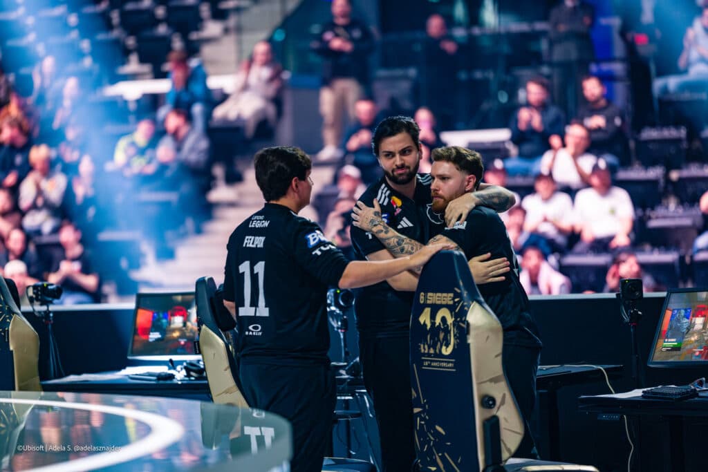 FURIA in the arena during the Six Invitational 2026 Finals (Image via Ubisoft | Adela Sznajder)