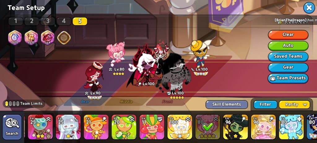 Mold Dough is useful in teams with Dark Enchantress Cookie. (Screenshot via esports.gg)