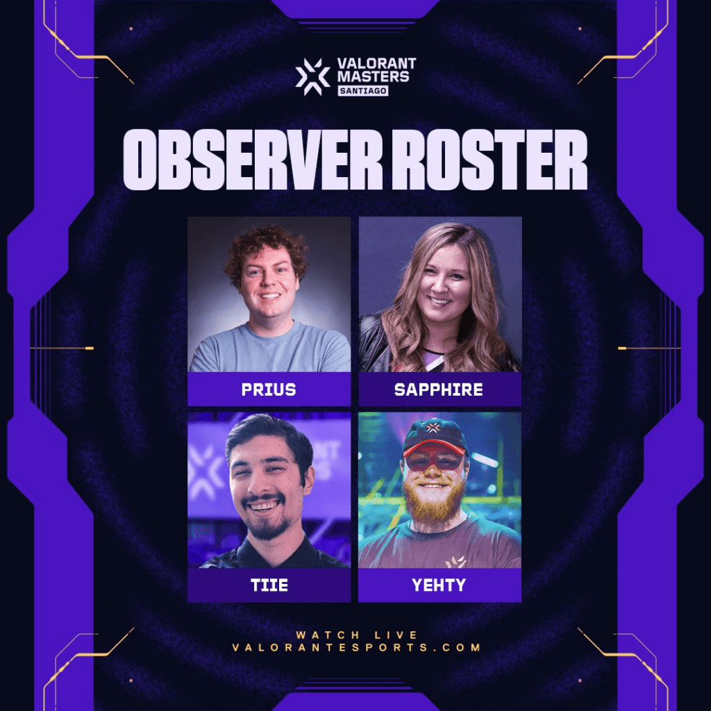 Masters Santiago observer roster (Image by Riot Games)
