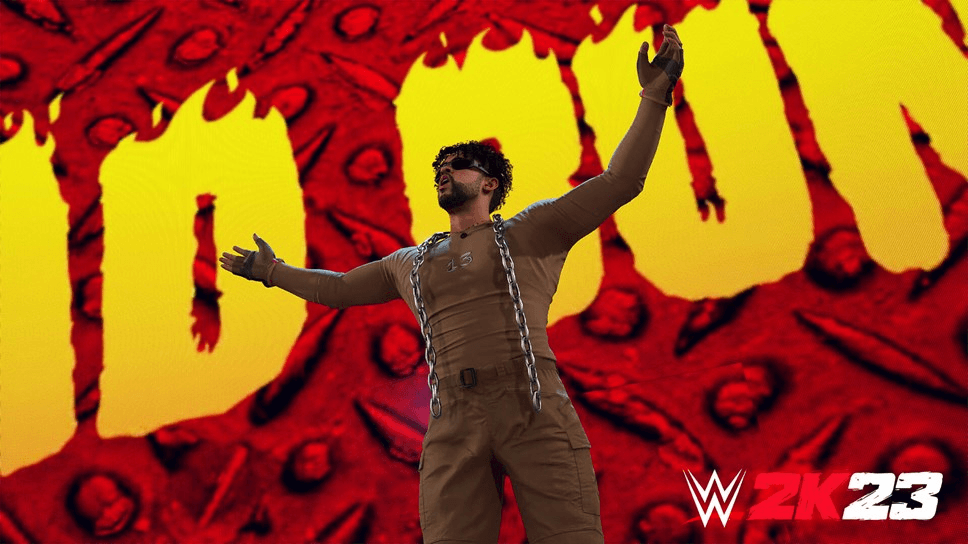 Bad Bunny in WWE 2K23 (Image via 2K)