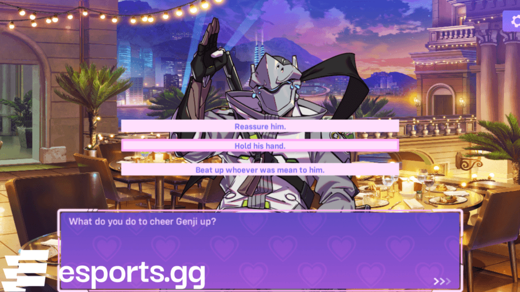 Comforting Genji (Screenshot via esports.gg)