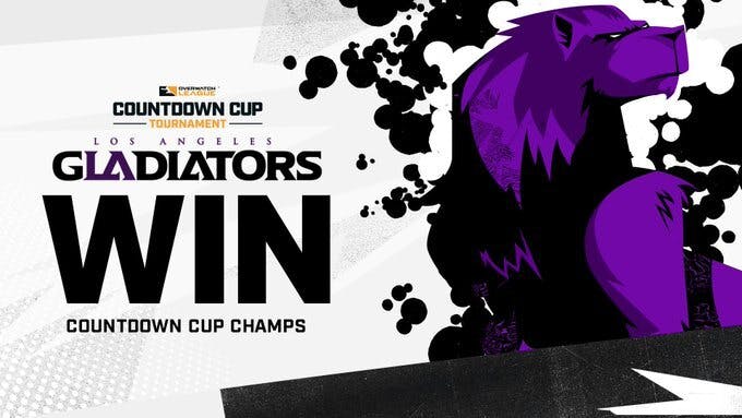 Los Angeles Gladiators win OWL Countdown Cup in 7-map Thriller cover image