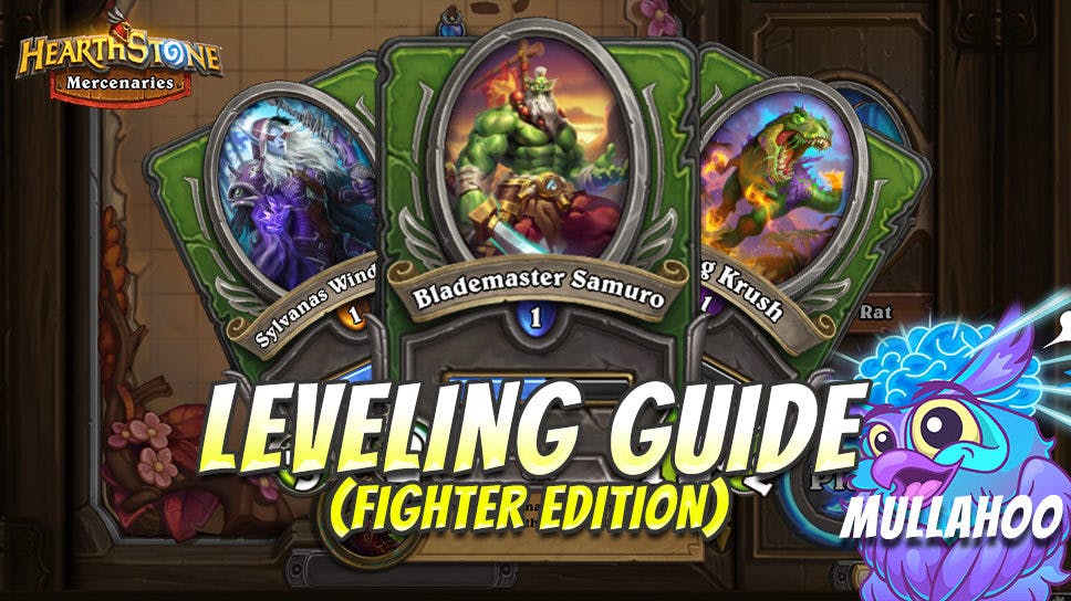 Mullahoo’s Hearthstone Mercenaries leveling guide for Fighters cover image