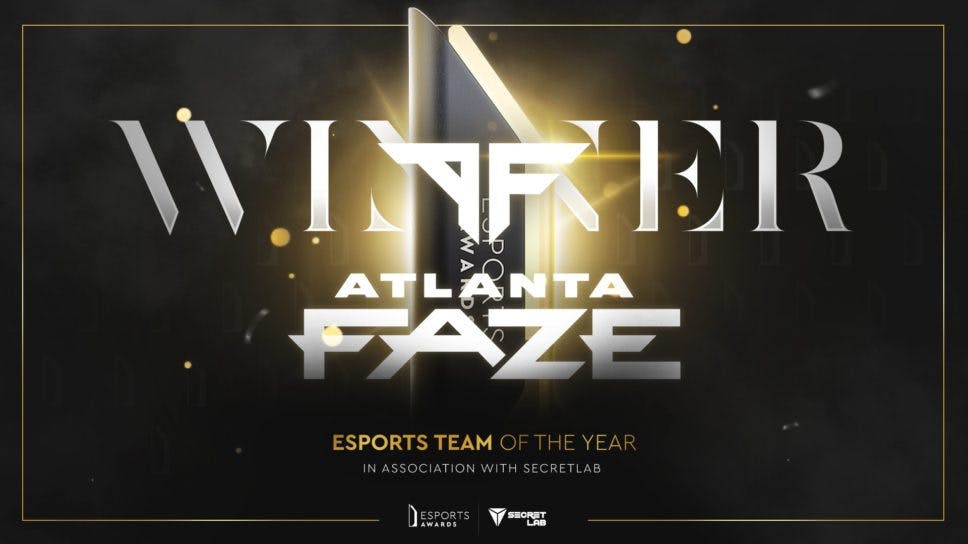 Atlanta FaZe ganha prêmio de Time de Esports do Ano no Esports Awards 2021 cover image
