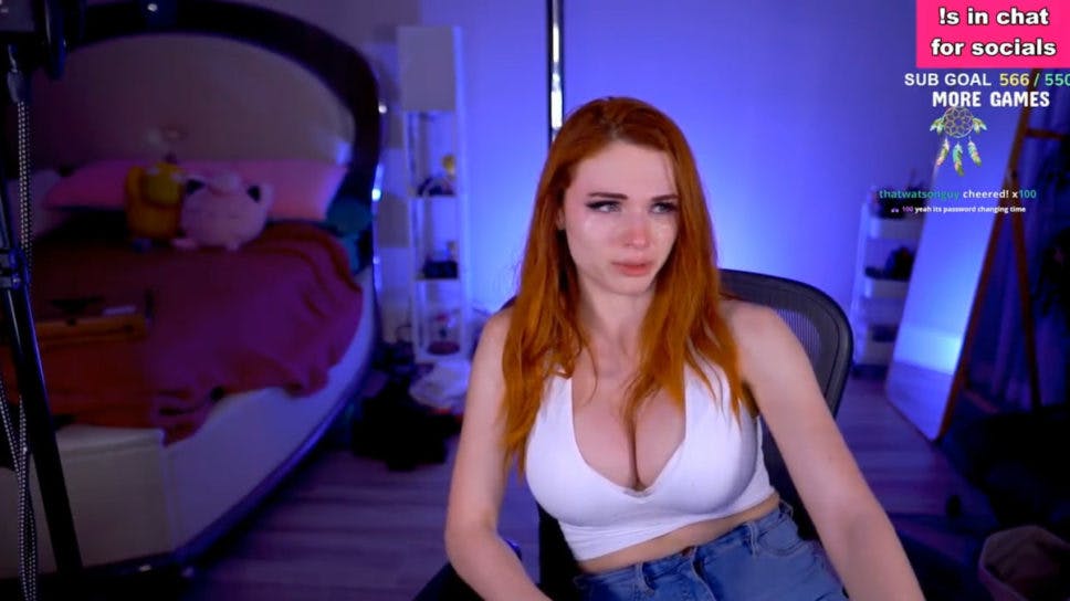 Amouranth opens up about abusive relationship in dramatic livestream cover image