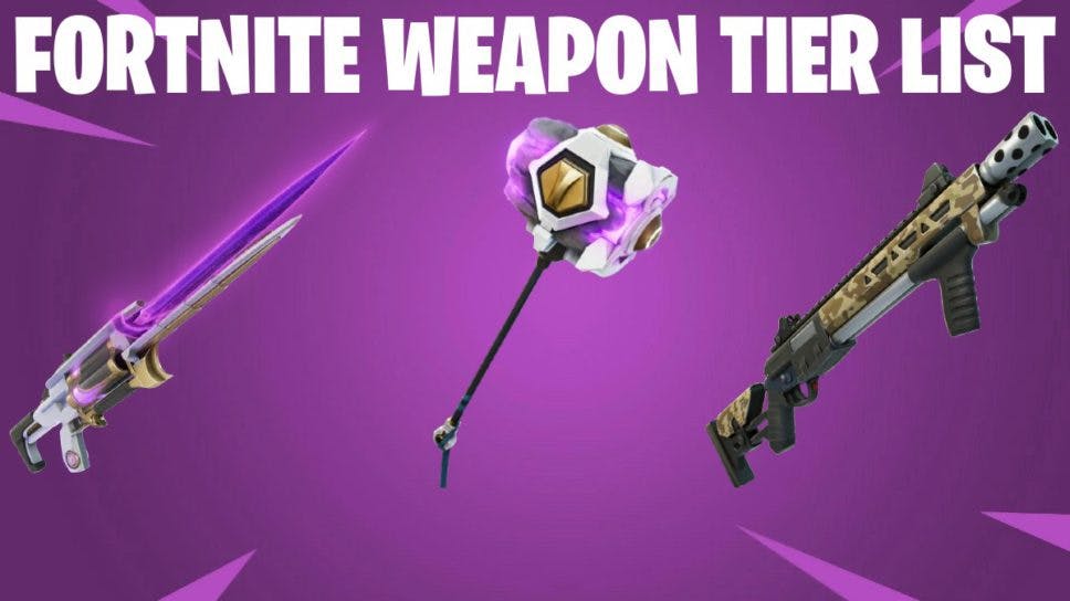 Fortnite Weapon Tier List for Chapter 4 cover image