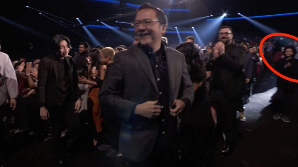 The Game Awards interrupted by weird man who shouts out Bill Clinton, promptly gets arrested cover image