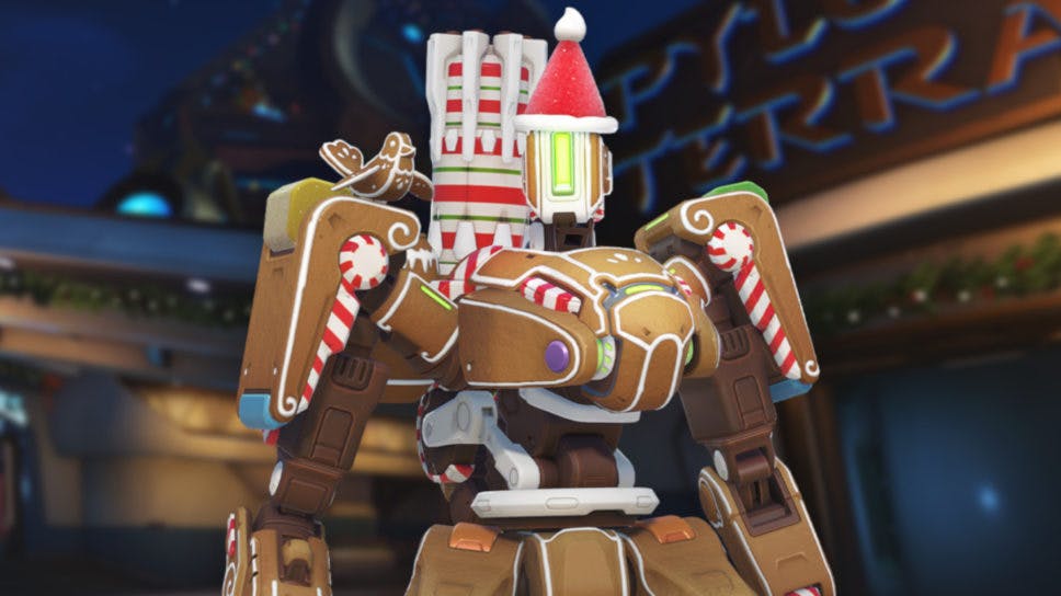How to get the Gingerbread Bastion skin in Overwatch 2 cover image