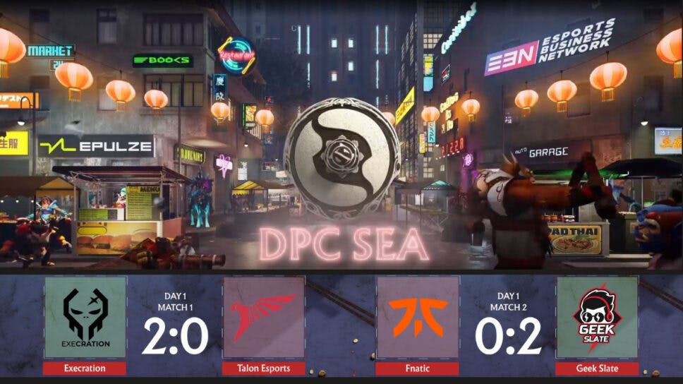 Dota 2 SEA DPC opens with major upsets as Talon and Fnatic concede 2-0 cover image