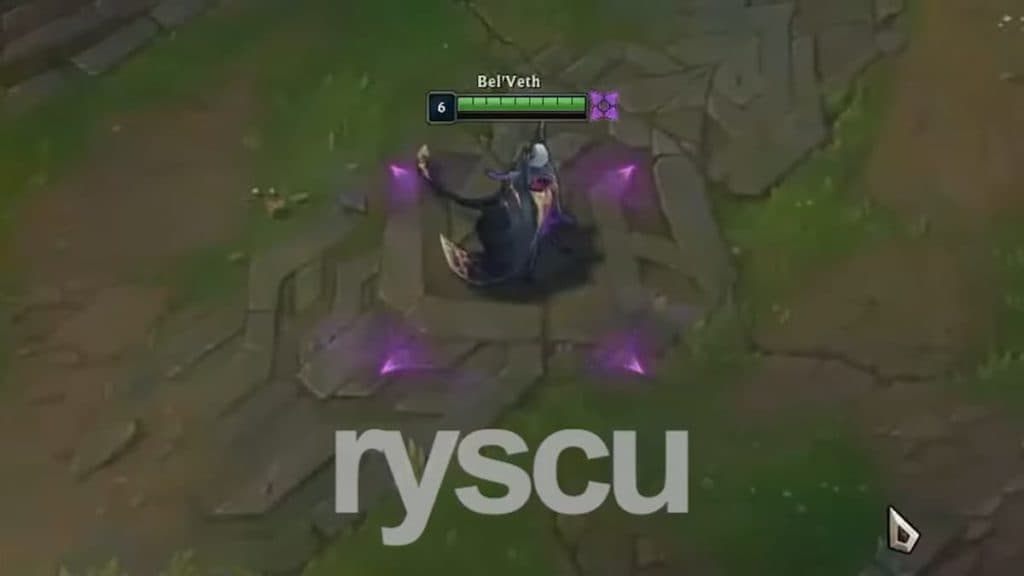 YouTuber <a href="https://www.youtube.com/watch?v=7yOxFWJtfvk" target="_blank" rel="noreferrer noopener nofollow">Ryscu </a>provided our first look at the Champion (Image via <a href="https://www.youtube.com/watch?v=7yOxFWJtfvk" target="_blank" rel="noreferrer noopener nofollow">Ryscu</a>)