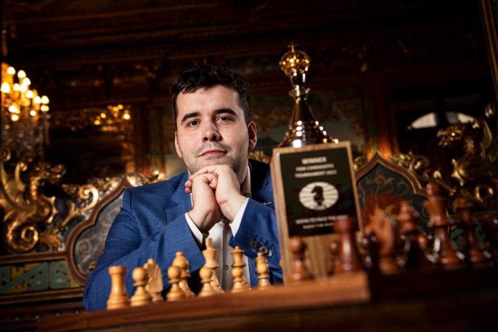Ian Nepomniachtchi won the 2022 Candidates Tour. <br>Photo: Stev Bonhage, FIDE