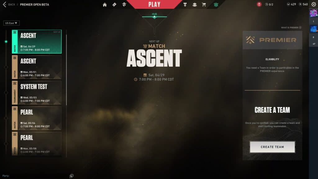 VALORANT Premier schedule Global beta dates and next test phase