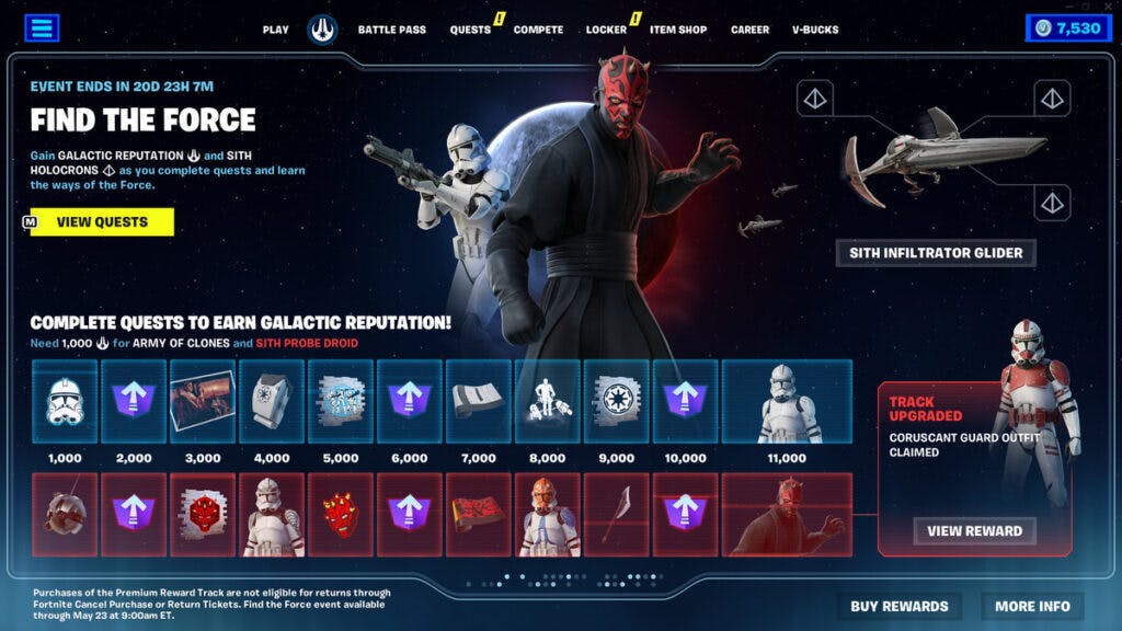 Fortnite Star Wars skins How to unlock them all Esports.gg