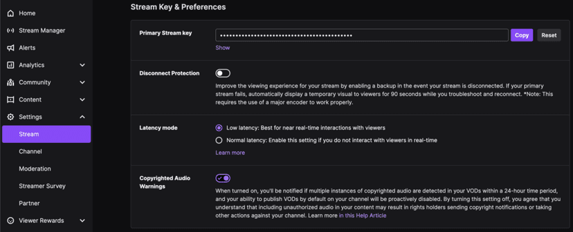 How to find your Twitch Stream Key | esports.gg