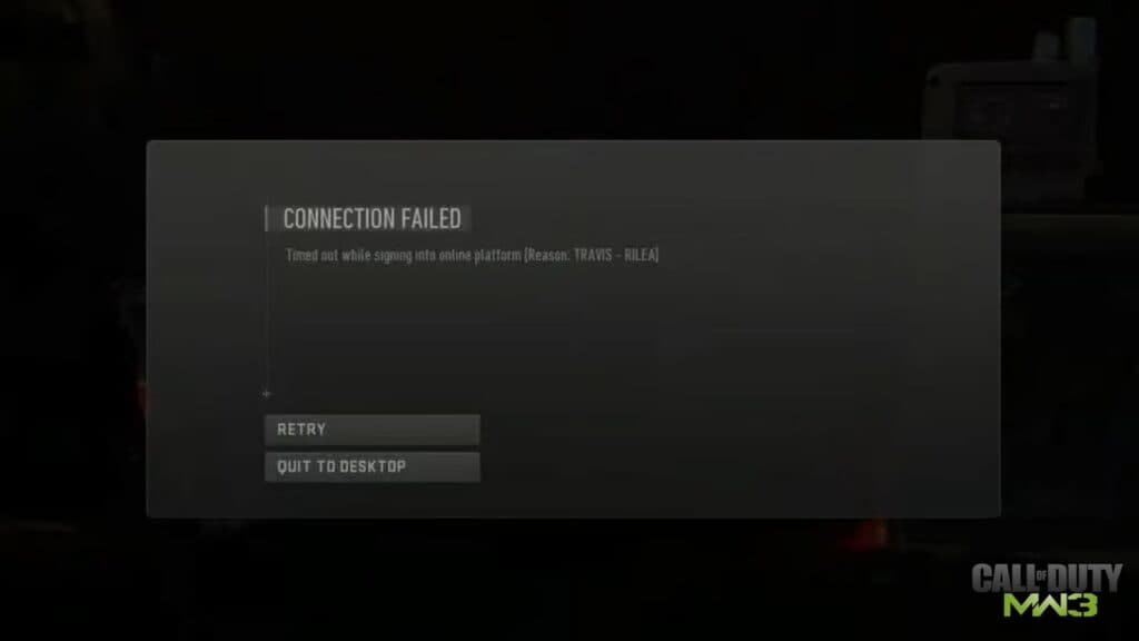 How to fix the Call of Duty TravisRilea error Esports.gg