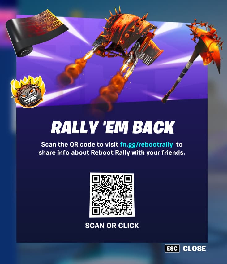 Fortnite Reboot Rally Bring back friends to earn free rewards Esports.gg